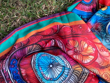 Load image into Gallery viewer, Whirling Ruby | Rectangular Scarf