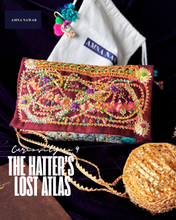 Load image into Gallery viewer, The Hatter’s Lost Atlas | Curiosity No. 9 | OOAK Clutch