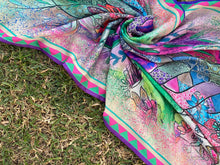 Load image into Gallery viewer, Bagh e Baharaan | Celebration of Spring | Rectangular Scarf