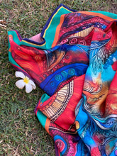 Load image into Gallery viewer, Whirling Ruby | Rectangular Scarf