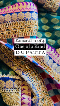 Load image into Gallery viewer, Zamarud | 2 of 4 | Hand Embellished Dupatta