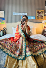 Load image into Gallery viewer, Qirmizi | Crimson | 4 of 5 | قرمزی | one of a kind dupatta