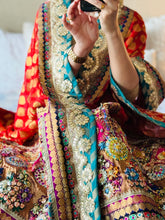 Load image into Gallery viewer, Qirmizi | Crimson | 4 of 5 | قرمزی | one of a kind dupatta