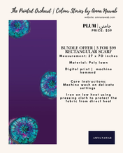 Load image into Gallery viewer, Plum | جامنی | Bundle Offer | 3 for $99 | Rectangular Scarf