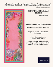 Load image into Gallery viewer, Shaftaloo | شفتالو | Peach | Rectangular scarf
