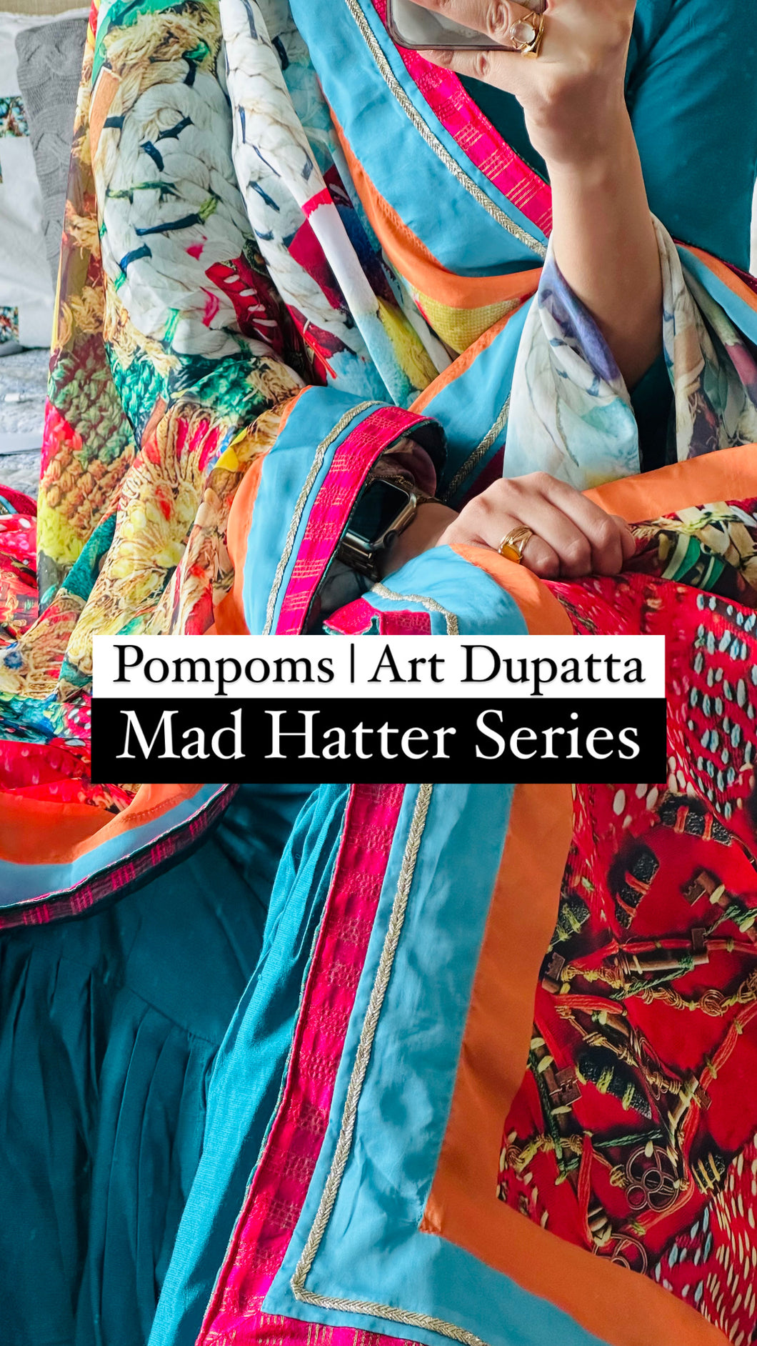 Pompoms | Art Dupatta