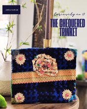 Load image into Gallery viewer, Curiosity No. 17 | The Chequered Trinket | OOAK Clutch
