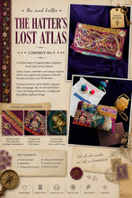 Load image into Gallery viewer, The Hatter’s Lost Atlas | Curiosity No. 9 | OOAK Clutch

