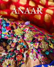 Load image into Gallery viewer, Anaar | Pomegranate | 4 of 4 | one of a kind dupatta

