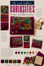 Load image into Gallery viewer, The Hatter's Starry Night | Curiosity 01 | OOAK Clutch
