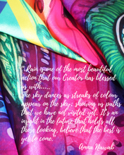 Load image into Gallery viewer, (NEW) Rainbow | قوسُ قزح | Quos e Qaza | Rectangular scarf
