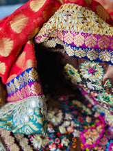 Load image into Gallery viewer, Anaar | Pomegranate | 4 of 4 | one of a kind dupatta
