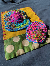 Load image into Gallery viewer, Mad Hatter Escapades | 24 of many| One of a Kind sweatshirts | Hand made by Amna Nawab
