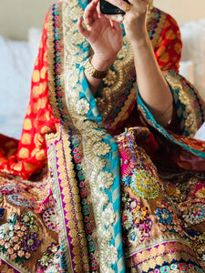 Qirmizi | Crimson | 4 of 5 | قرمزی | one of a kind dupatta