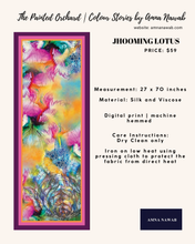 Load image into Gallery viewer, (NEW) Jhooming Lotus | Rectangular Scarf
