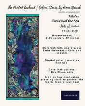 Load image into Gallery viewer, Nilofer | Flowers of the Sea | سمندر کے پھول | Digitally Printed Dupatta
